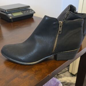 Portland Leather Black Ankle Booties